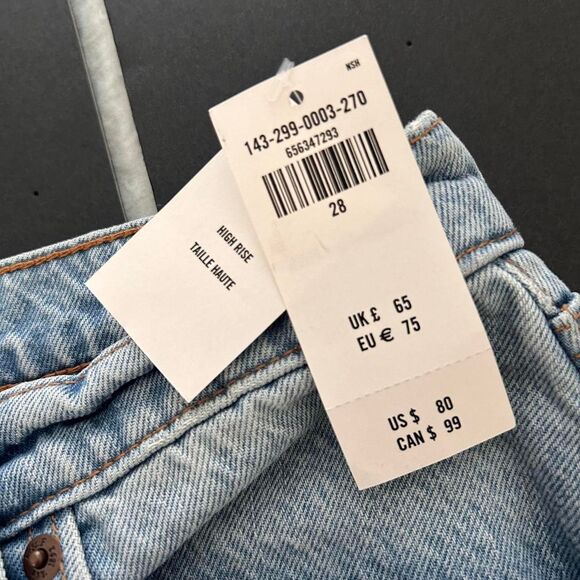 American Eagle High Rise Denim Midi Skirt | Y2K Grunge / 90s Revival | 28 NWT - Picture 7 of 7